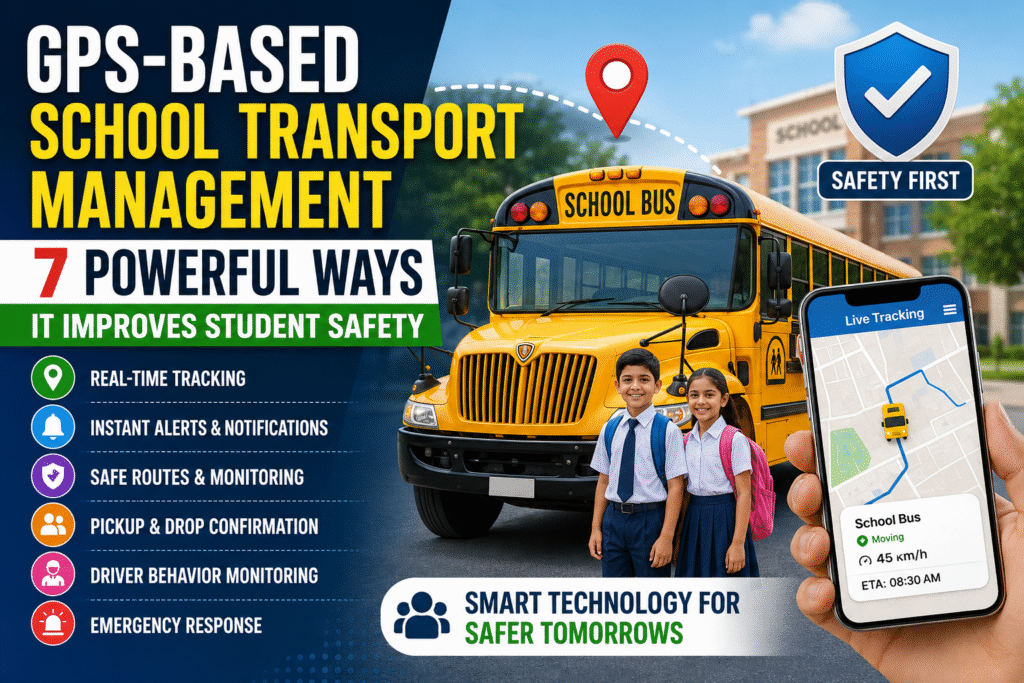 GPS-Based School Transport Management: Enhancing Student Safety with Real-Time Bus Tracking 5 GPS-Based School Transport Management dashboard for student safety